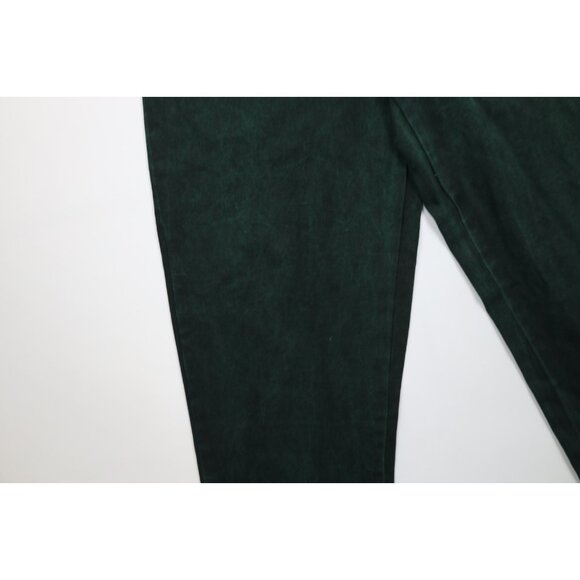 Deadstock Vtg 90s Streetwear Mens 36x34 Baggy Acid Wash Skateboard Jeans Green - Picture 5 of 13